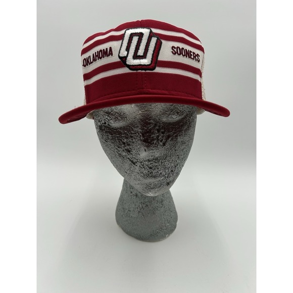 AJD Other - Vintage 80s Oklahoma Sooners NCAA College Red Snapback Hat AJD SuperStripe